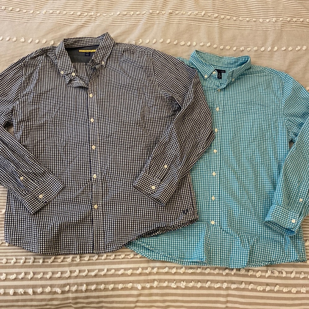 Bundle Of 2 Men’s Button Down Shirts - image 1